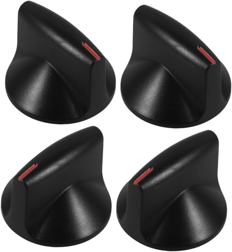 Veemoon Universal Gas Stove Control Knobs Replacement Black 2-Piece Set for Gas Ranges and Cooktops Compatible with Whirlpool Sturdy and Easy to Install - Image 1