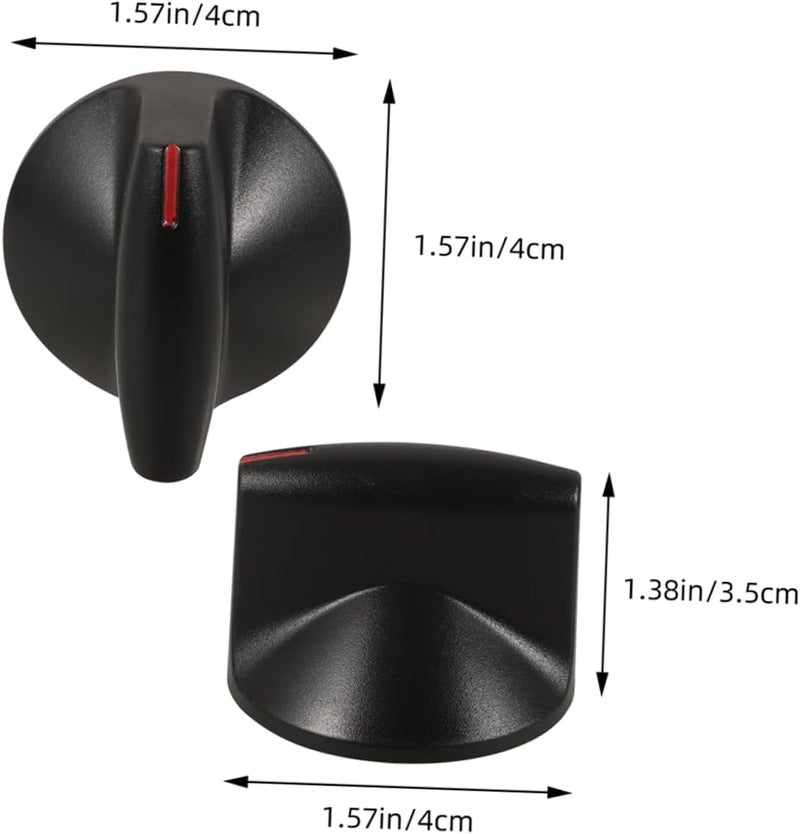 Veemoon Universal Gas Stove Control Knobs Replacement Black 2-Piece Set for Gas Ranges and Cooktops Compatible with Whirlpool Sturdy and Easy to Install - Image 2
