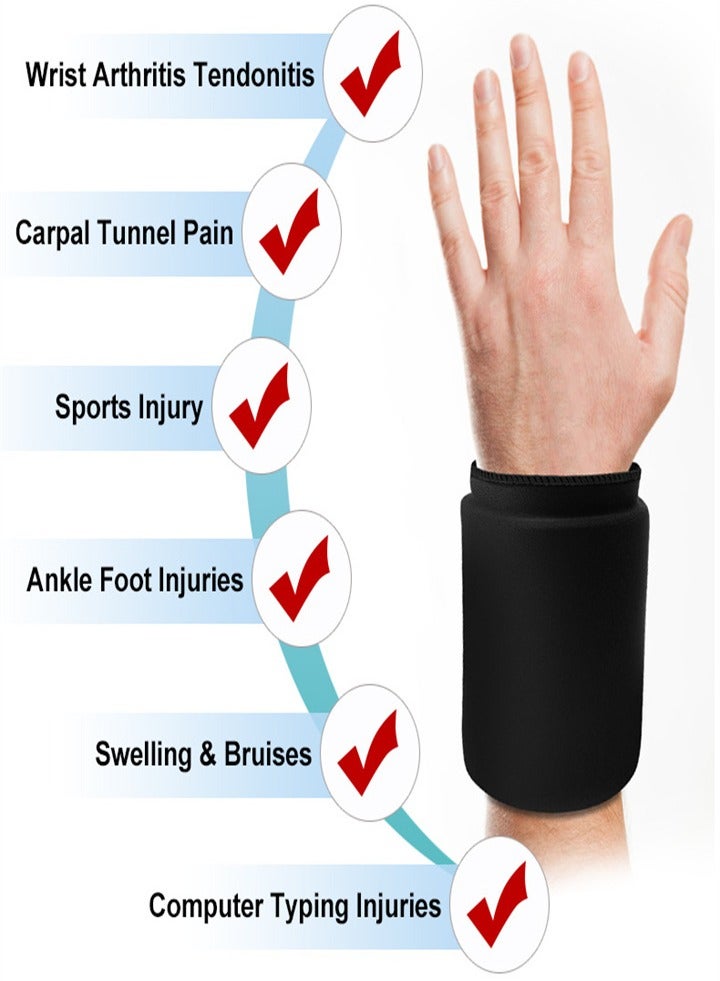 Generic Wrist Ice Pack, Hot and Cold Therapy Pain Relief Gel Hand Ice Pack for Rheumatoid Arthritis, Tendonitis, Carpal Tunnel Pain, Injury, Swelling, Bruising (Reusable) - Image 3