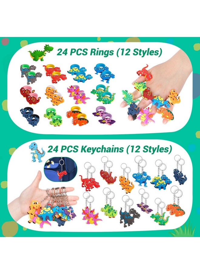 INNOCHEER Dinosaur Party Favors, Dinosaur Birthday Decorations 24 Pack Dinosaur Party Supplies Dinosaur Party Decorations, Dinosaur Goodie Bags For Birthday Party Favors For Kids 3-5 4-8 8-12  - Image 4