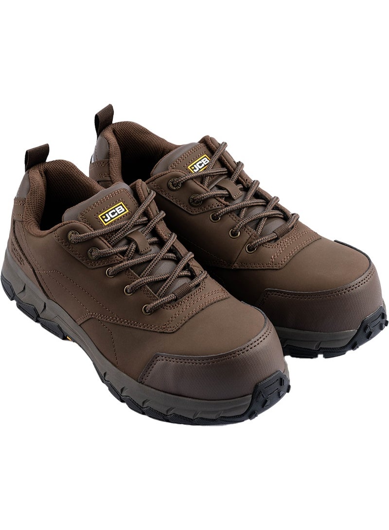 JCB SPORTS LACE 3" Safety Shoes for Men JCB-001A | Composite Toe - Oil, Heat & Puncture Resistant - EH, ASTM F2413-18 Certified - Mid Brown - Image 4