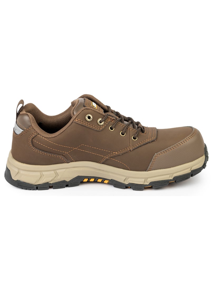 JCB SPORTS LACE 3" Safety Shoes for Men JCB-001A | Composite Toe - Oil, Heat & Puncture Resistant - EH, ASTM F2413-18 Certified - Mid Brown - Image 4
