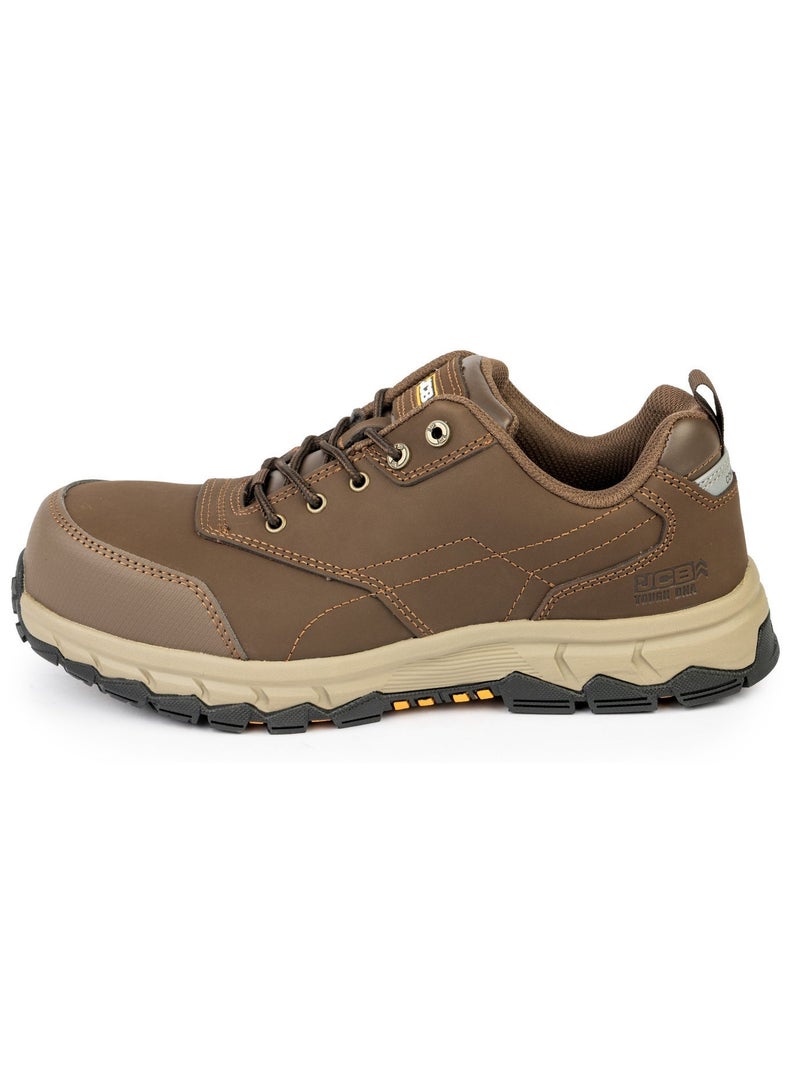 JCB SPORTS LACE 3" Safety Shoes for Men JCB-001A | Composite Toe - Oil, Heat & Puncture Resistant - EH, ASTM F2413-18 Certified - Mid Brown - Image 2