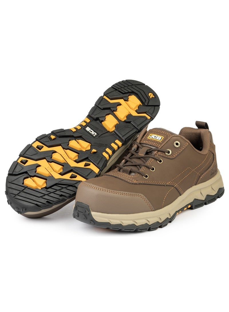 JCB SPORTS LACE 3" Safety Shoes for Men JCB-001A | Composite Toe - Oil, Heat & Puncture Resistant - EH, ASTM F2413-18 Certified - Mid Brown - Image 5