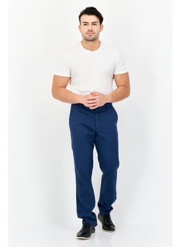 DOCKERS Men Slim Fit Solid Chino Pants, Navy  - Image 4