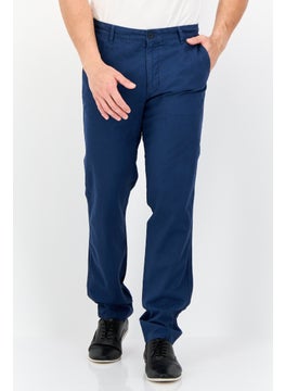 DOCKERS Men Slim Fit Solid Chino Pants, Navy  - Image 1