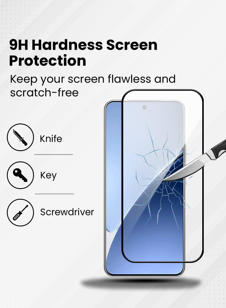 MUDISO Screen Protector For Xiaomi 15 6.36 Inch 9H Hardness Tempered Glass Film, Bubble Free Easy Installation, Full Coverage, Anti Scratch And Touch Sensitive - Image 3