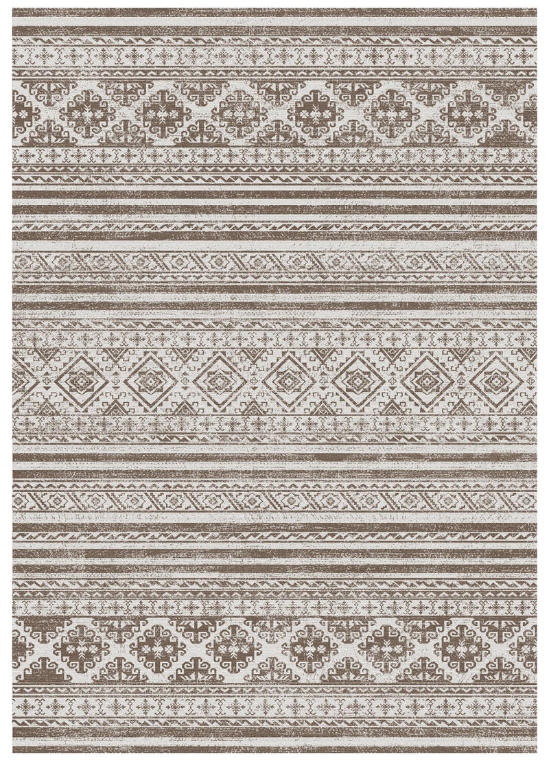 RUGSURE Washable Area Rugs 3' x 5 ' - 1/6 Thick - Moroccan-Inspired -Stain & Water Resistant Non-Slip - Resistant Rug for Living Room, Bedroom, Nursery, Pet & Child Friendly (Brown) - Image 2