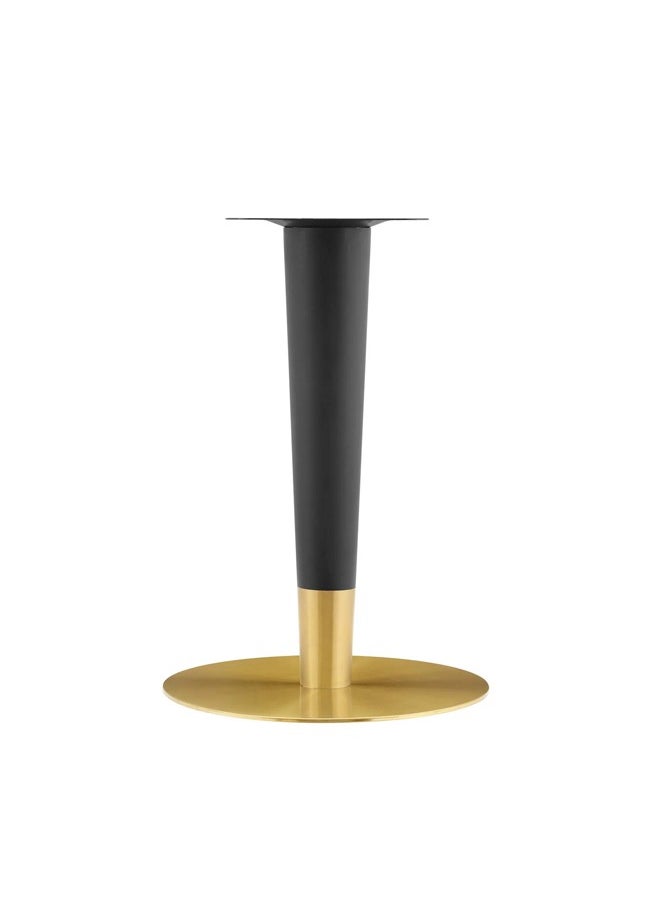 Taimi - Artificial Marble Dining Table With Gold Black Base 60X60X75cm - Image 1