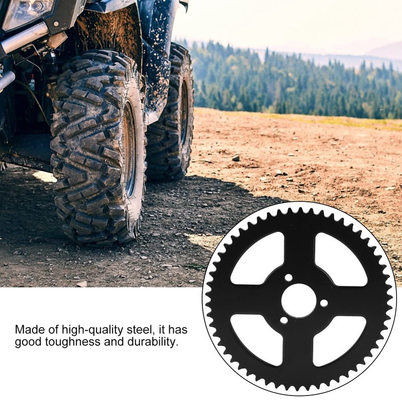 T8f 54T ترس فولاذي كرانك لميني موتوسيكل عربة آي تي في كارت متين مقسى خفيف الوزن - Image 4