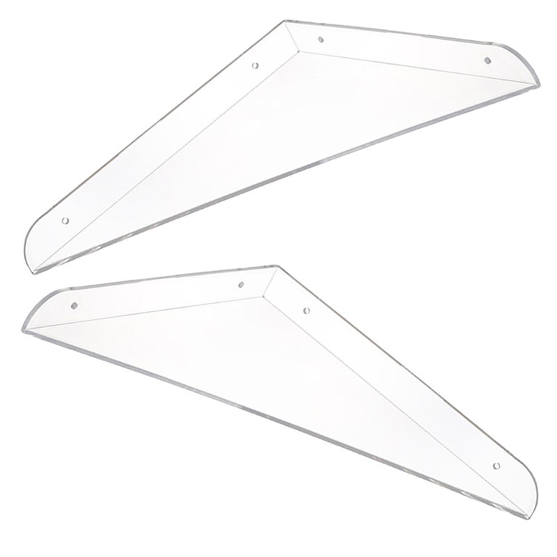 2pcs Floating Shelves Bedroom Display Shelf Wall Mounted Display Stands - Image 1