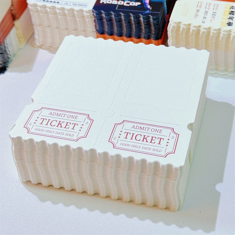 Ticket Retro Ticket Stub Reversed Light And Shadow Po Ticket Stub Box Blank Ticket Stub Homemade Light And Shadow Po - Image 5