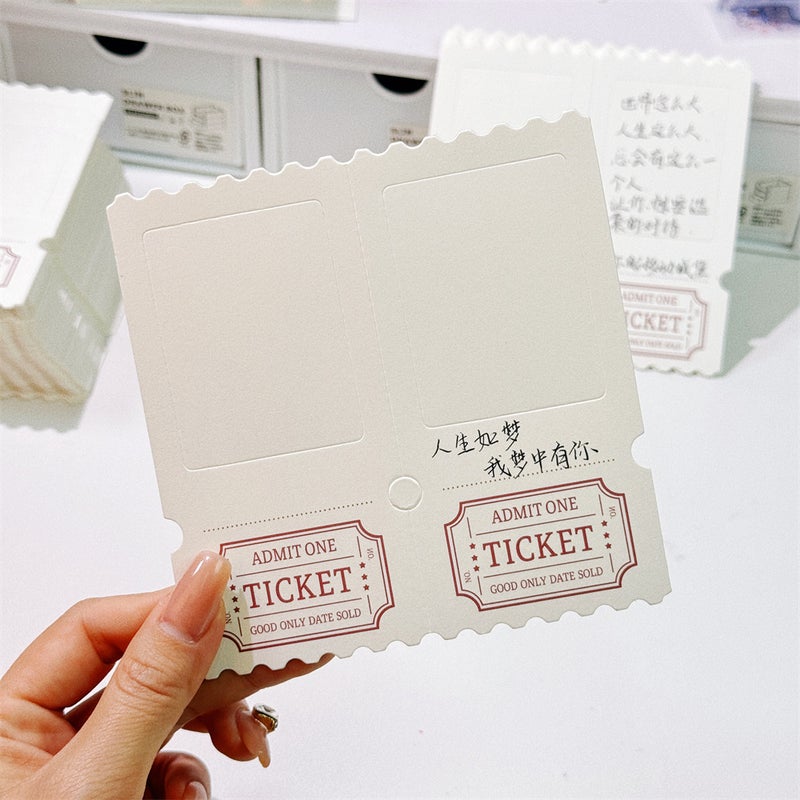Ticket Retro Ticket Stub Reversed Light And Shadow Po Ticket Stub Box Blank Ticket Stub Homemade Light And Shadow Po - Image 3