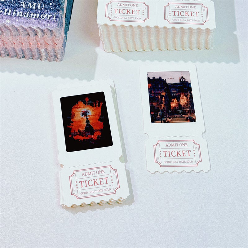 Ticket Retro Ticket Stub Reversed Light And Shadow Po Ticket Stub Box Blank Ticket Stub Homemade Light And Shadow Po - Image 2