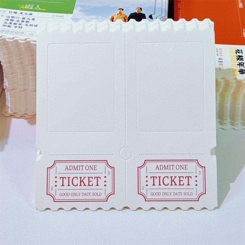 Ticket Retro Ticket Stub Reversed Light And Shadow Po Ticket Stub Box Blank Ticket Stub Homemade Light And Shadow Po - Image 4