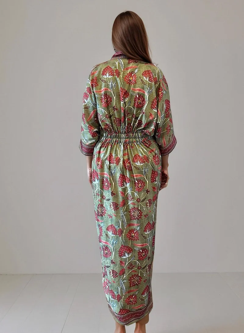 Ecstacy  Multiprinted Pleat Dress for Women | Best Price UAE