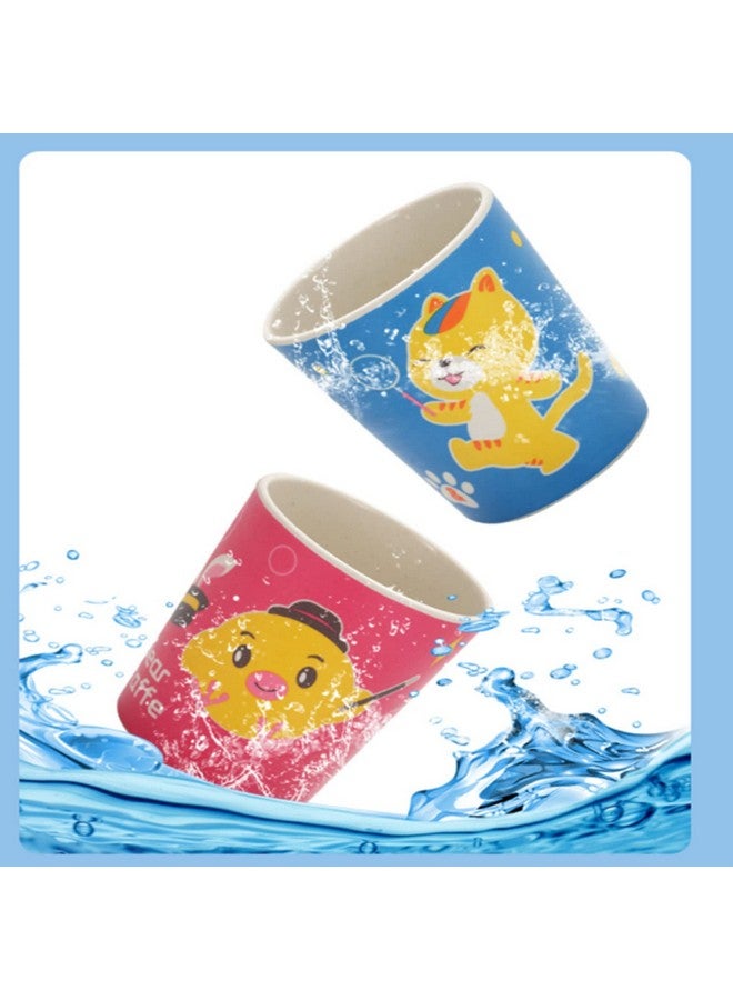 Lyellfe 8 Pack Bamboo Cup, Heavy Duty Drinking Cups, 6 Oz BPA Free Stackable Water Cups for Home, Party, Dishwasher Safe - Image 3