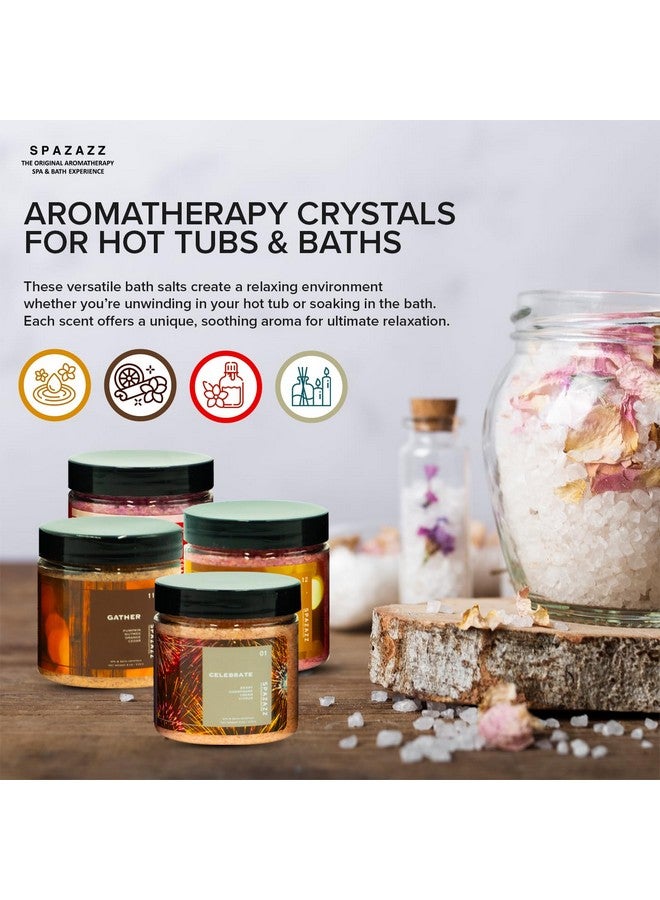 spazazz Hot Tub Aromatherapy Memories Collection Bath Salts Set Four-4 Oz Pack - Love, Holiday, Celebrate, Gather - Spazazz Hot Tub Crystals And Bath Salts Are Oil-Free & Safe For All Spas - Image 2
