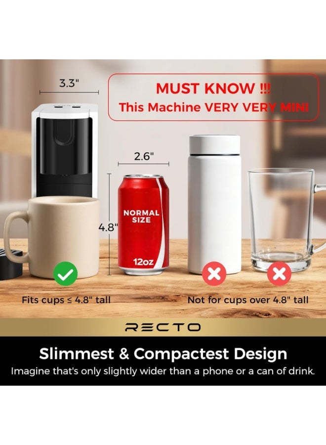 RectoCafé Espresso Machine for Nespresso Original Capsule Pod, 20 Bar Professional Italian Pump Coffee Machine, Extra Mini Espresso Maker for Home & Office, - Image 2