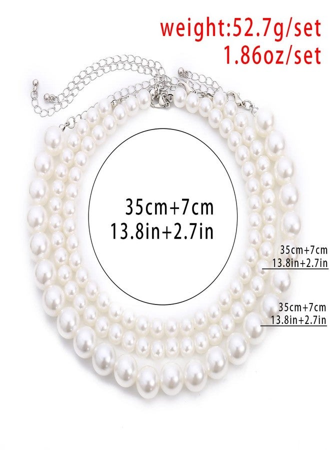 Rumtock Women Multi Layer Pearl Beads Choker for Themed Party Vintage Jewelry for 1920s Flapper Women Girls Photo Shoot Jewelry - Image 5