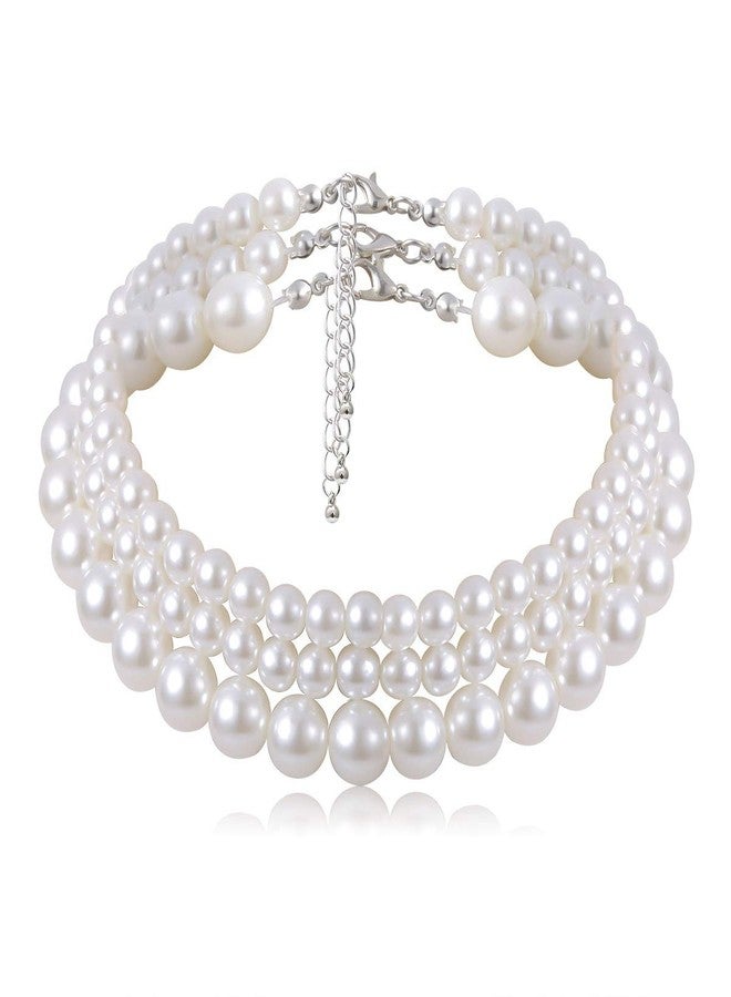 Rumtock Women Multi Layer Pearl Beads Choker for Themed Party Vintage Jewelry for 1920s Flapper Women Girls Photo Shoot Jewelry - Image 1