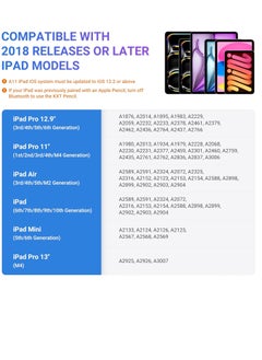 Generic Palm Rejection Stylus Pen with Tilt Sensitivity for Apple iPad 2018 and Later Generation 6 7 8 9 10 Pro 11 12.9 3 4 5 Air 4 5 Mini 6 Digital Pen for Precision Writing and Drawing, White  - Image 2