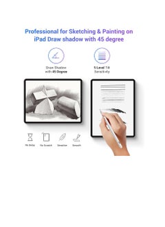 Generic Palm Rejection Stylus Pen with Tilt Sensitivity for Apple iPad 2018 and Later Generation 6 7 8 9 10 Pro 11 12.9 3 4 5 Air 4 5 Mini 6 Digital Pen for Precision Writing and Drawing, White  - Image 3