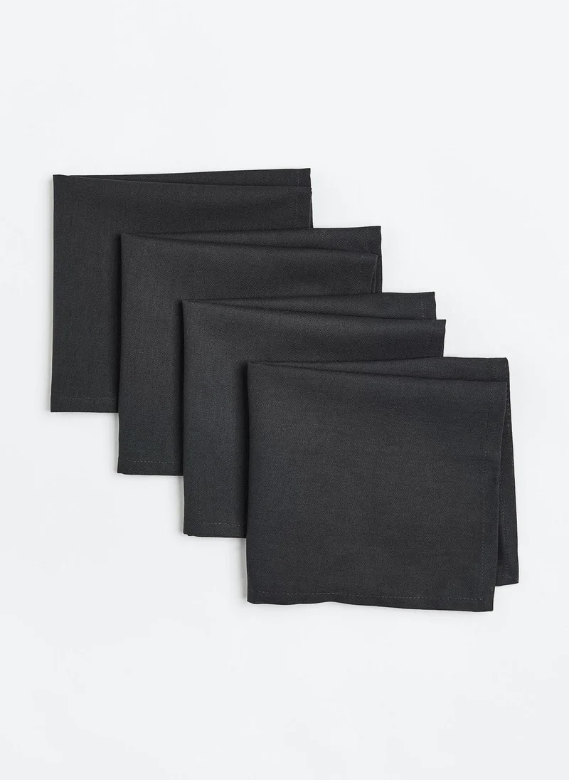 H&M 4-Pack Cotton Napkins