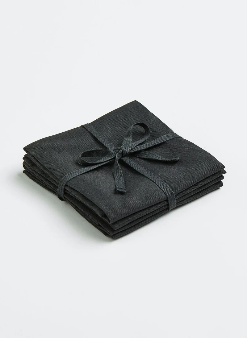 H&M 4-Pack Cotton Napkins