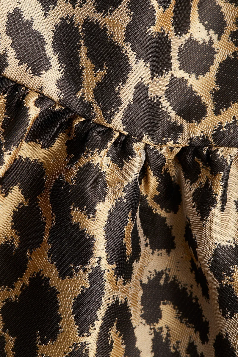 H&M Jacquard-weave peplum top