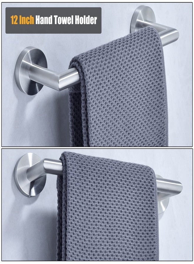 SWHYGER 12 Inch Hand Towel Bar Bathroom Towel Holder,Bath Accessories Thicken Stainless Steel Shower Towel Rack,Kitchen Dish Cloth Hanger Wall Mount Brushed Steel,96018-2-12BS. - Image 2