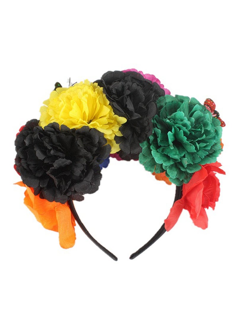 عصاة التيجان المكسيكي، عصاة رأس لحفلة عيد الهالوين (ملونة) - Image 5