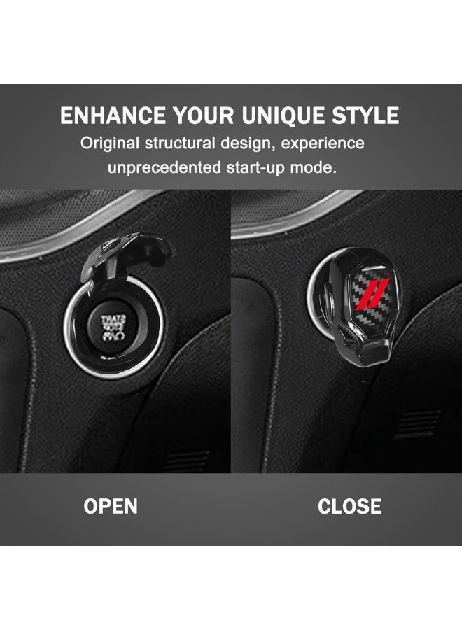 YOSRTER Start Button Cover Suitable for Dodge Challenger Charger Durango Journey Aluminum Alloy Starter and Stop Motor Protector for Dodge Interior Accessories - Image 4