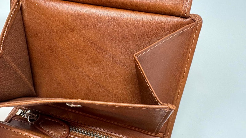 DiLoro Mens Wallet RFID Blocking Genuine Full Grain Leather Bifold Wallet with Flip ID Coin and Secure Zip Compartment Extra Large (Bugatti Tan) - Image 3