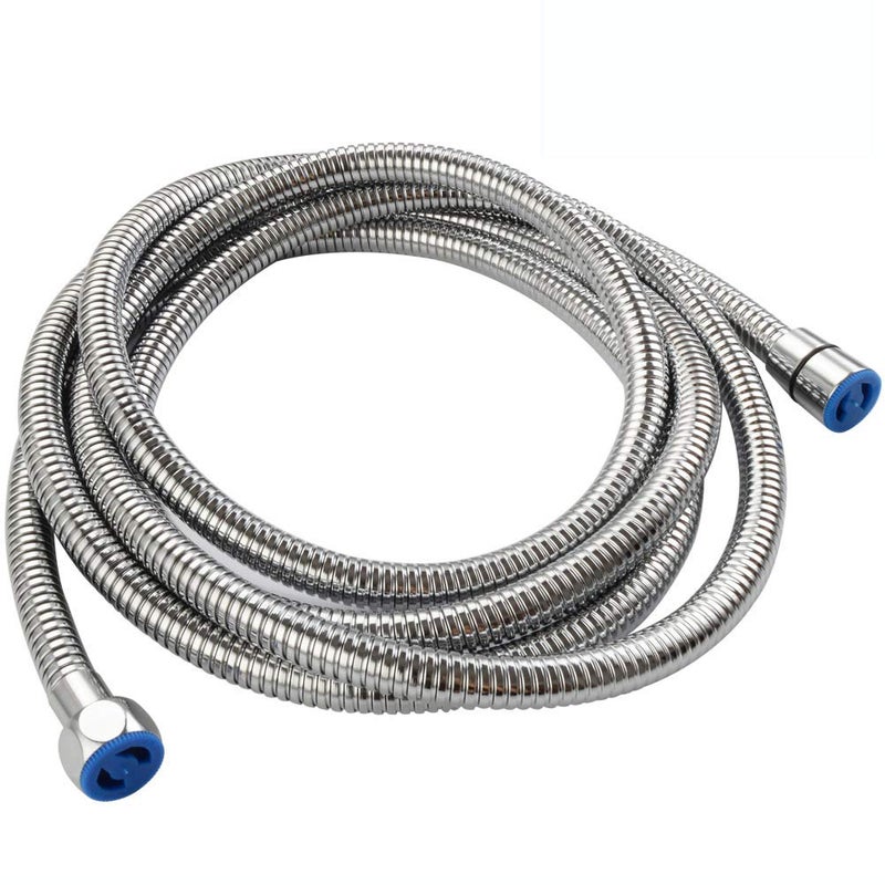 Extra Long Hand Shower Hose 118 Angle Simple Stainless Steel Flexible Shower Extension Hose Replacement 12 IPS No Tangles Chrome