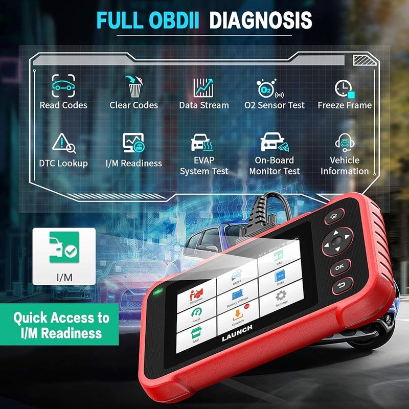 LAUNCH CRP123I OBD2 Scanner, ABS SRS Transmission Diagnostic Scan Tool Check Engine Light Airbag Car Code Reader with EPB SAS TPMS Oil Lamp Throttle Body Reset, Live Data & Wi-Fi Auto VIN - Image 4