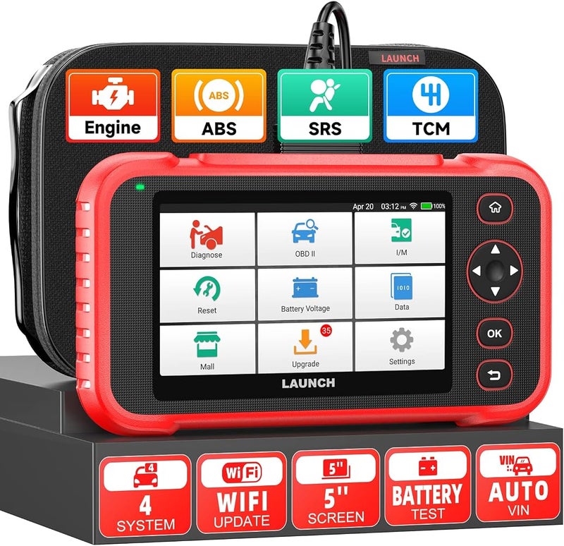 LAUNCH CRP123I OBD2 Scanner, ABS SRS Transmission Diagnostic Scan Tool Check Engine Light Airbag Car Code Reader with EPB SAS TPMS Oil Lamp Throttle Body Reset, Live Data & Wi-Fi Auto VIN - Image 1