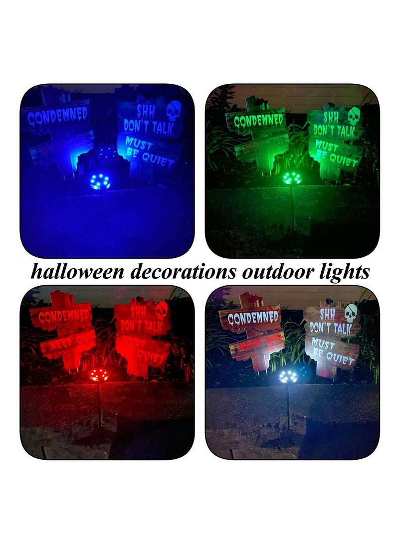 KASTWAVE Solar Ground Lights Outdoor, Multi-Color Auto-Changing Solar Outdoor Lights（4pcs） - Image 2