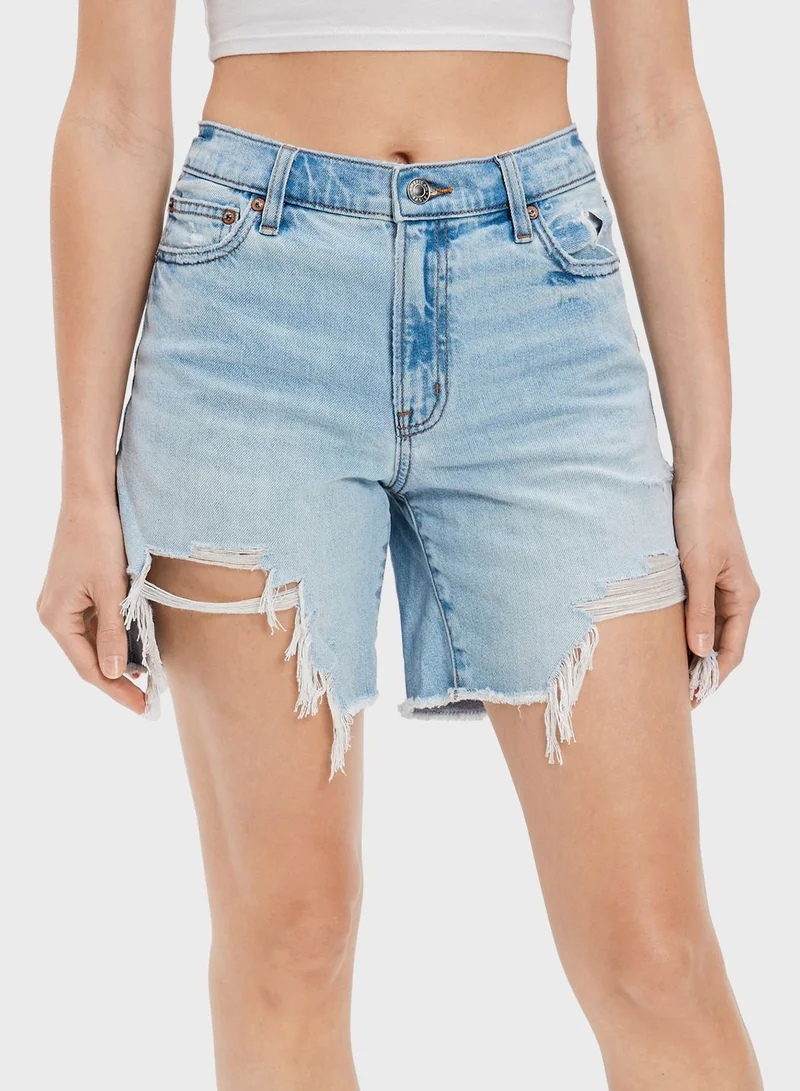 American Eagle High Waist Denim Shorts