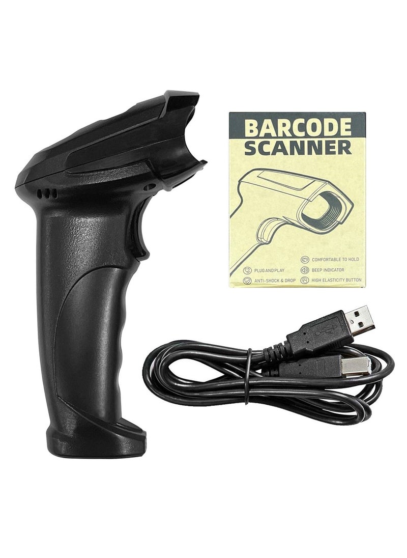 Wired Laser Barcode Scanner X-9103S – High-Performance Scanning for Warehouse, Supermarket & Logistics