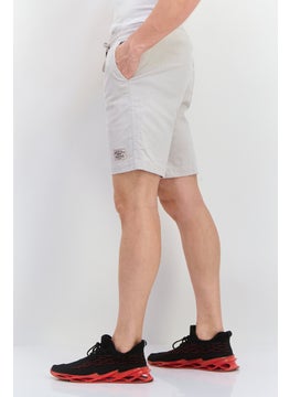 Originals by Brooklyn Cloth Men Drawstring Brand Logo Basic Short, Light Grey  - Image 2
