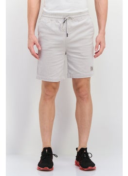 Originals by Brooklyn Cloth Men Drawstring Brand Logo Basic Short, Light Grey  - Image 1