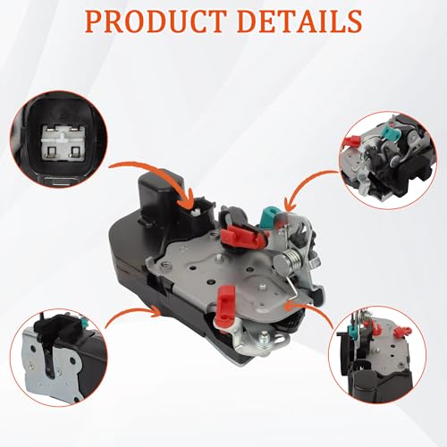 Unikpas Rear Right Door Lock Actuator Compatible for Dodge Ram 1500 2500 3500 Truck 20032010 Replace Passenger Side Door Latch Lock Motor Assembly 931645 55276794AC - Image 3