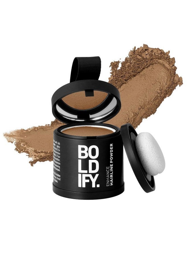 BOLDIFY Hairline Powder (LARGE, 10g) - Root Touch Up Hair Color for Gray Coverage - Bald Spot Concealing Hair Powder for Women & Men - 48-Hour Stain-Proof - Dark Blonde - Image 1