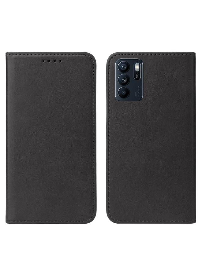 اس-توب جراب هاتف OPPO Reno6 Z بإغلاق مغناطيسي من الجلد - Image 2