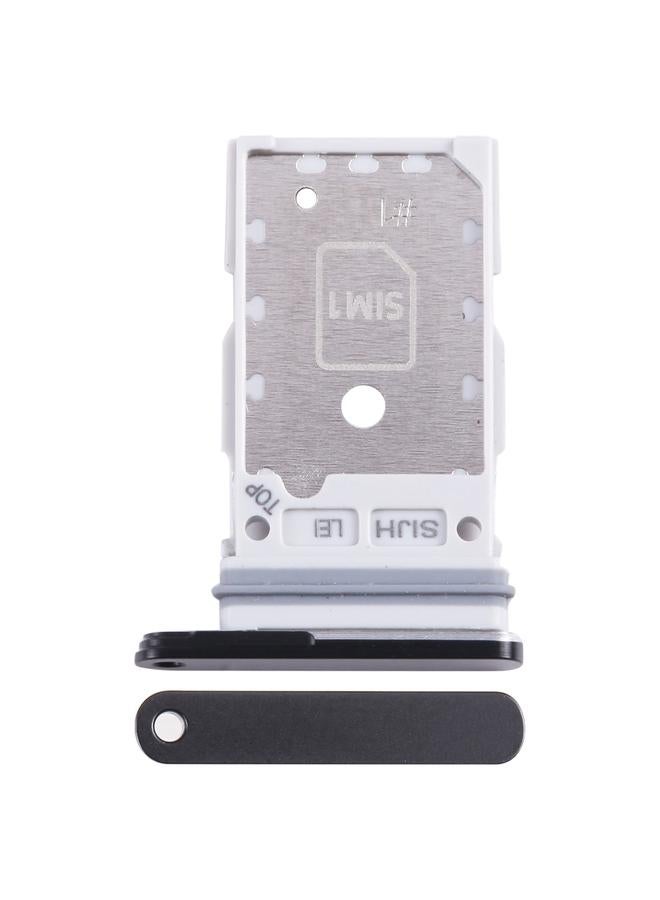 لـ Samsung Galaxy S22 Ultra 5G SM-S908B درج بطاقة SIM الأصلي + درج بطاقة SIM (أسود نفاث) - Image 1