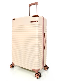 MORANO 4-Piece Unisex Morano Travel Luggage Trolley Set Baige and Rose Size 28''-24''-20''-12'' Inches  - Image 3