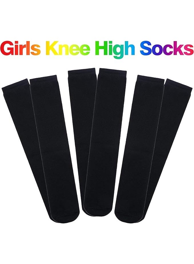 Lynacz Original 3-12 Years Old Girls Knee High Socks Kids Cute Funny Animal Pattern Long Boot Socks 6 Pairs - Image 2