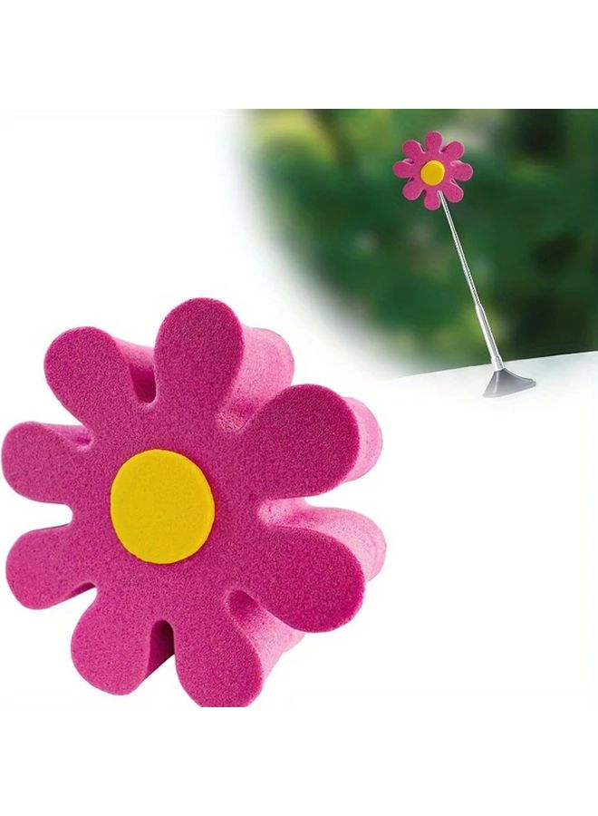 وردة حمراء ديزي قمة هوائي السيارة مادة إيفا زخرفة خارجية ملحقة لجميع المركبات - Image 1