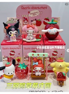 Miniso Sanrio Characters Strawberry Field Blind Box Figure Model 